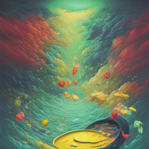 抽象視覺隱喻,象徵日圓貶值背後多重因素的複雜交織