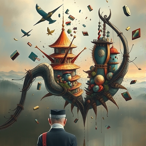 美元下跌的視覺比喻圖
