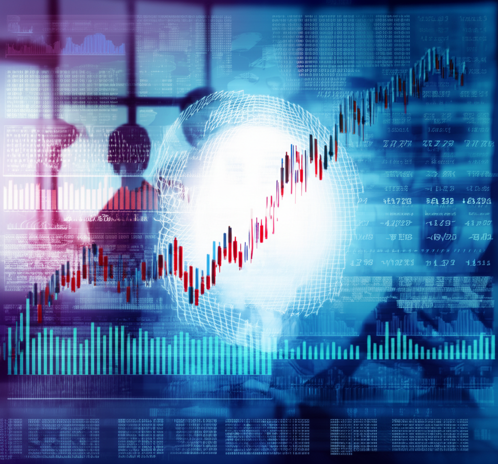 一個數位圖表顯示美元指數（DXY）隨時間變化的趨勢，有明顯的漲跌波動。