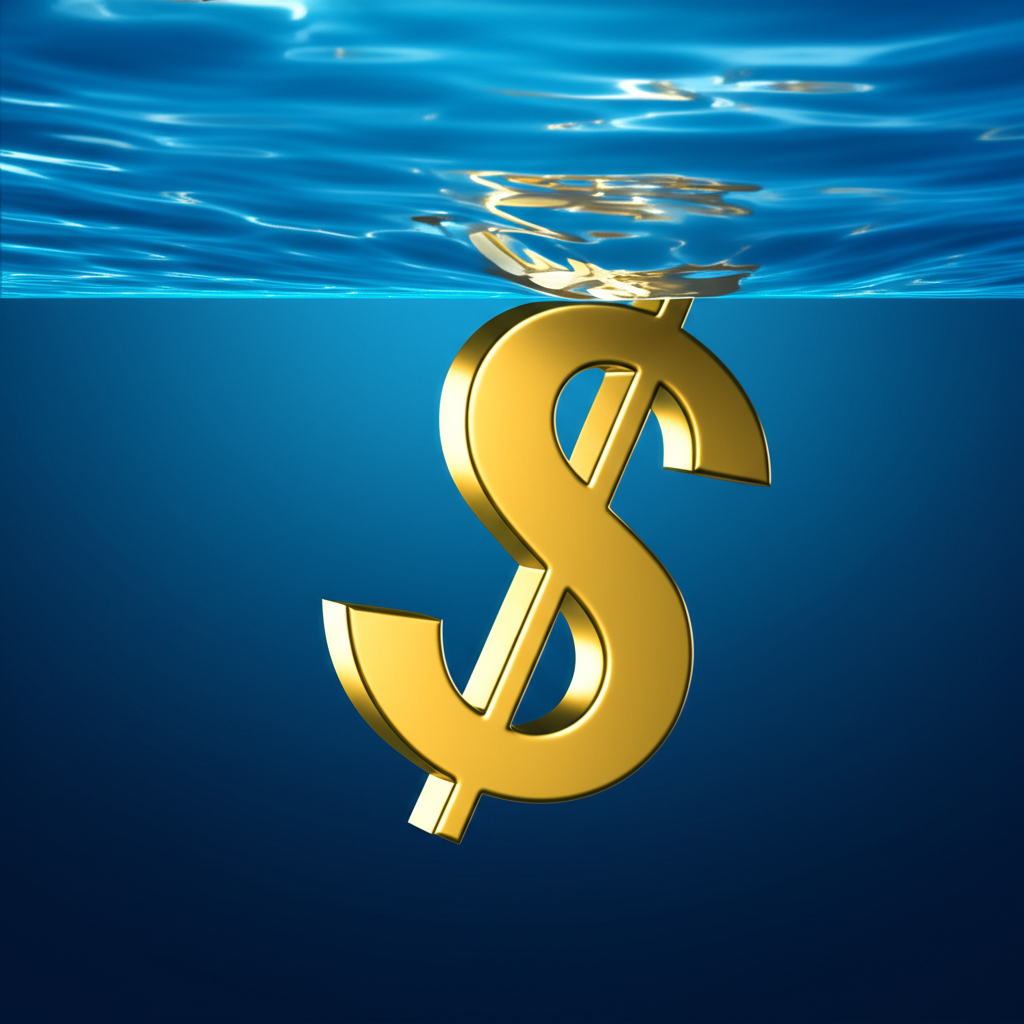 美元指數 (DXY) 走勢圖，顯示近期因就業報告、聯準會降息預期及川普政策不確定性而大幅下跌。