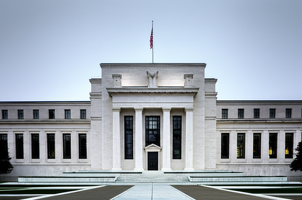美國聯邦準備理事會（Fed）的標誌，象徵其在貨幣政策、利率、通膨和經濟數據方面的關鍵角色