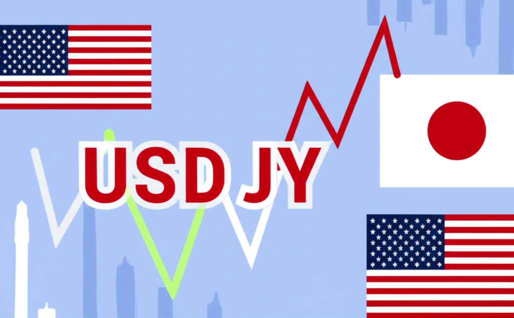 一個顯示美元指數（DXY）明顯上升趨勢的數位圖表，背景為全球經濟象徵。