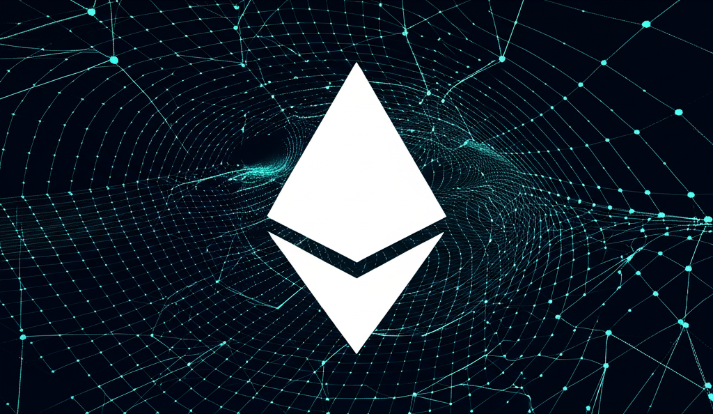 主流金融與Web3技術融合的概念圖，傳統信用卡和銀行符號與數字資產、區塊鏈支付和去中心化金融介面無縫融合。