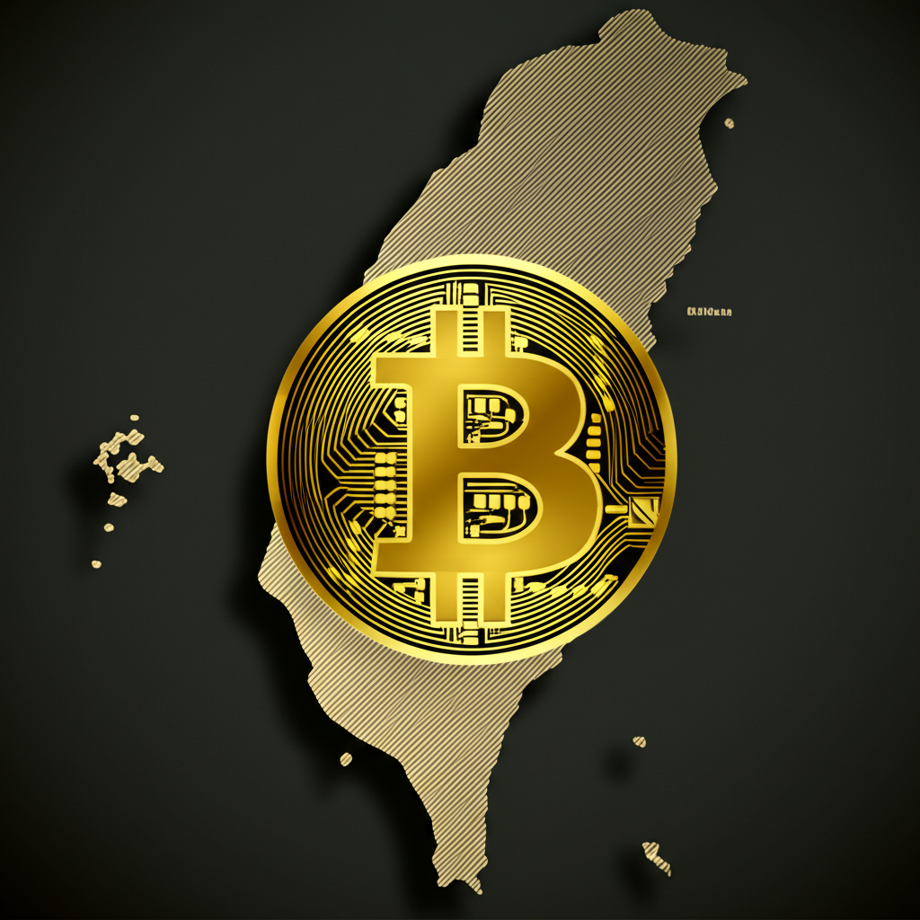 比特幣符號與數位數據流，象徵加密貨幣市場的成長與科技進步。
