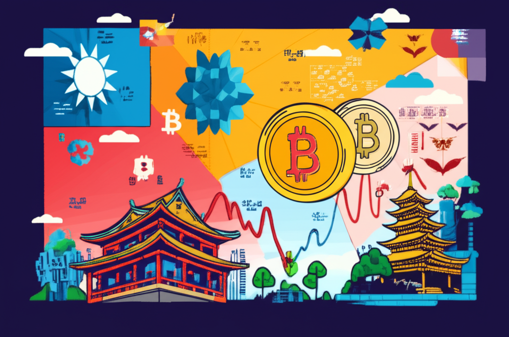 一個顯示比特幣價格圖表和台幣交易對的現代加密貨幣交易所介面。